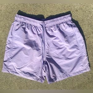 Urban Outfitters Standard Cloth Nylon Shorts Lavender Medium
